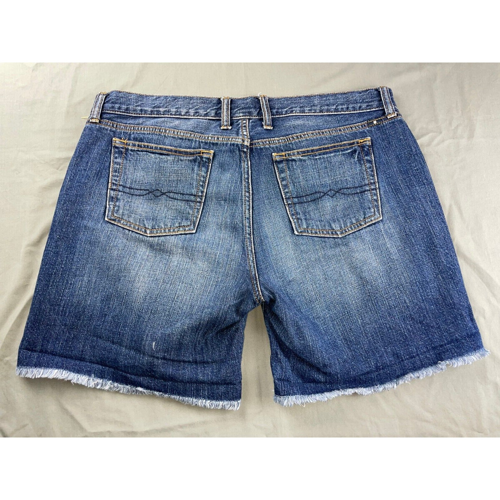 Lucky Brand 5-Pocket Stretch Denim Cutoff Jeans Shorts. Fray. Women's 10, GUC! - Picture 3 of 3